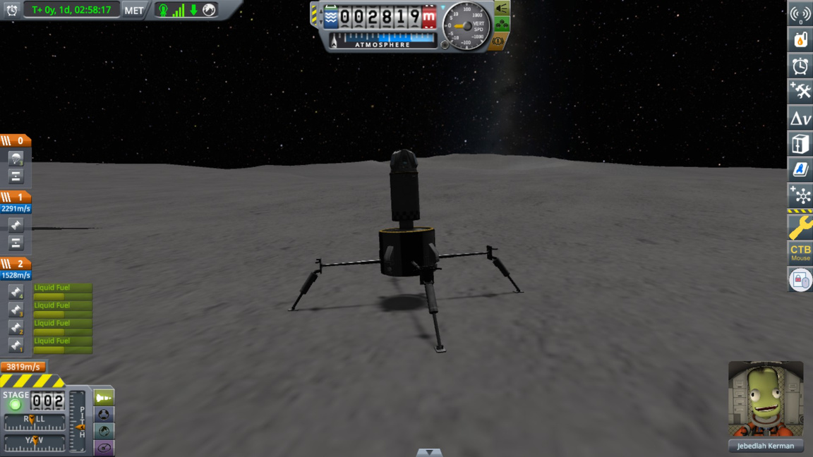 Stage 5 Munar Surface Touchdown