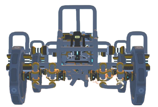 Mechanical Automotive Chassis CAD - Front View